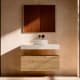 Mueble de baño con encimera HPL resina 10 cm acabado marmoleado Cala con cajonera Visobath Nomad Principal 1