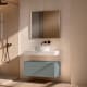 Mueble de baño con encimera HPL resina 10 cm acabado marmoleado Cala con cajonera Visobath Nomad Principal 7