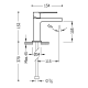 Grifo de lavabo Tres Class Croquis 2