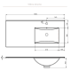 Conjunto mueble de baño Viso Bath Granada Croquis 16
