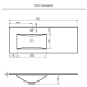 Conjunto mueble de baño Visobath Granada Croquis 32