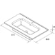 Conjunto mueble de baño Salgar Morai Croquis 5