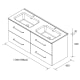 Conjunto mueble de baño Salgar Morai Croquis 4