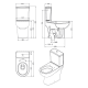 Inodoro completo Unisan Sanindusa Proget PMR Croquis 3