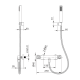 Grifo de ducha Imex Bless Croquis 27