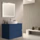 Mueble de baño con encimera piedra compactada del mismo color Bruntec Ebi colores Principal 7