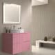 Mueble de baño con encimera piedra compactada del mismo color Bruntec Ebi colores Principal 9