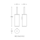 Escobillero de baño Cosmic Logic Croquis 6