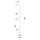 Columna de ducha exterior Oasis Escala Croquis 4