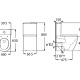 Inodoro Rimless Roca Meridian Croquis 7