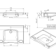 Lavabo suspendido Unisan New Wccare PMR Croquis 4