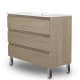 Mueble de baño color madera Bruntec Vilma Principal 5