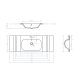 Lavabo encastrado Bruntec Milo Croquis 2