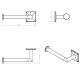 Portarrollos de baño Cosmic Square Duo Croquis 2