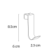 Percha para mueble Bruntec 501 Croquis 3
