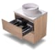 Mueble de baño pequeño Bruntec Nivo 2 cajones suspendido Detalle 6