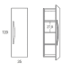 Columna de baño Viso Arco Croquis 12