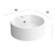 Conjunto mueble de baño con lavabo sobre encimera Salgar Morai Detalle 3