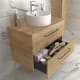 Conjunto mueble de baño con lavabo sobre encimera Salgar Morai Detalle 1