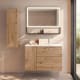 Conjunto de mueble de baño suspendido con lavabo Flat VisoBath Verso Principal 1