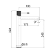 Pack Grifo de lavabo caño alto Imex Line + Válvula click-clack Croquis 12