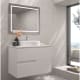 Mueble de baño con encimera piedra compactada mismo color de Bruntec Limo Principal 6