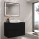 Mueble de baño con encimera piedra compactada mismo color de Bruntec Limo Principal 3