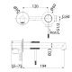 Grifo de lavabo empotrado Imex Line Croquis 12