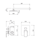 Conjunto de ducha empotrado Lluvibath Noti Croquis 1