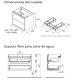 Conjunto mueble de baño Salgar Optimus Croquis 12