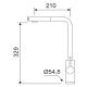 Grifo de cocina Lluvibath Baikal Croquis 1