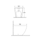 Pack inodoro + bidé Bruntec Roundy Croquis 8