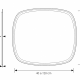 Espejo de baño con luz LED Bruntec Leda Croquis 3