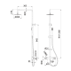 Columna de ducha Imex Bless Croquis 6