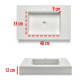 Lavabo sobre encimera Bruntec Amy Croquis 3