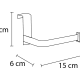Portarrollos para mueble Bruntec 501 Croquis 1