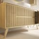 Mueble de baño madera maciza con encimera de solid surface Bruntec Alpes 13 Detalle 2