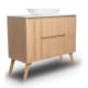Mueble de baño madera maciza con encimera de solid surface Bruntec Alpes 13 Detalle 2