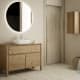 Mueble de baño con encimera de madera maciza Bruntec Laponia Principal 0