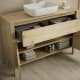 Mueble de baño con encimera de madera maciza Bruntec Laponia Detalle 4
