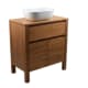 Mueble de baño con encimera de madera maciza Bruntec Laponia Detalle 5