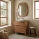 Mueble de baño con encimera de madera maciza Bruntec Laponia Principal 0