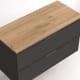 Mueble de baño con encimera de madera Bruntec Lia colores Detalle 10