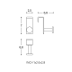 Percha de baño Cosmic Stick Croquis 2