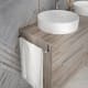 Mueble de baño con encimera de madera Galsaky Coycama Detalle 2