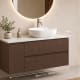 Mueble de baño Bruntec Alpes 21 encimera Solid Surface blanca Croquis 9