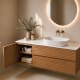 Mueble de baño Bruntec Alpes 21 encimera Solid Surface blanca Detalle 8