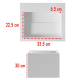 Lavabo sobre encimera Bruntec Compac Croquis 2