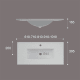 Lavabo encastrado Fondo reducido Art and Bath Thin Croquis 1