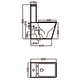 Pack inodoro + bidé Bruntec Square Croquis 6